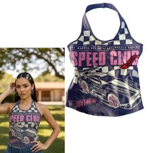 NWT‎ Y2K HOT WHEELS SPEED CLUB HALTER TOP SMALL